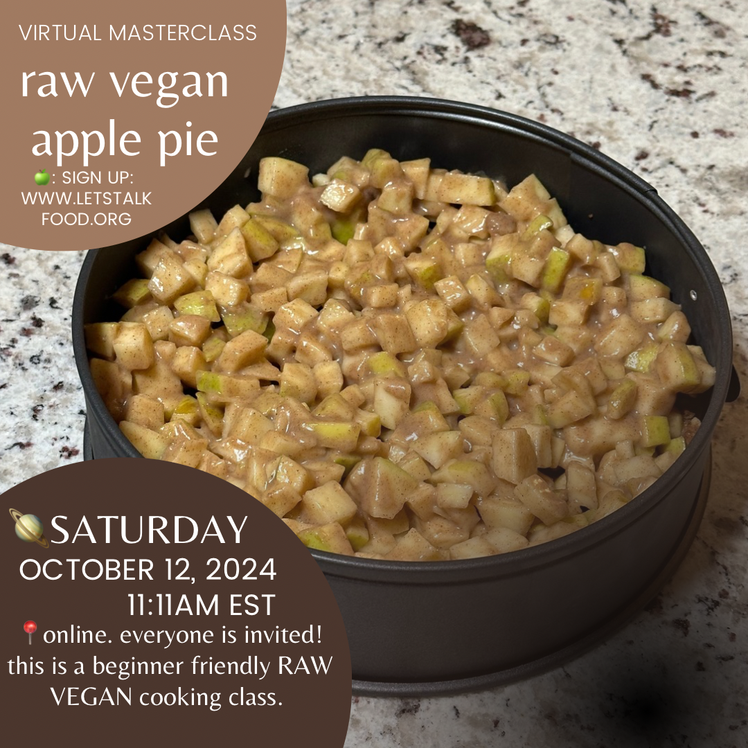 (Recording) MASTERCLASS: Decadent RAW Vegan Apple Pie